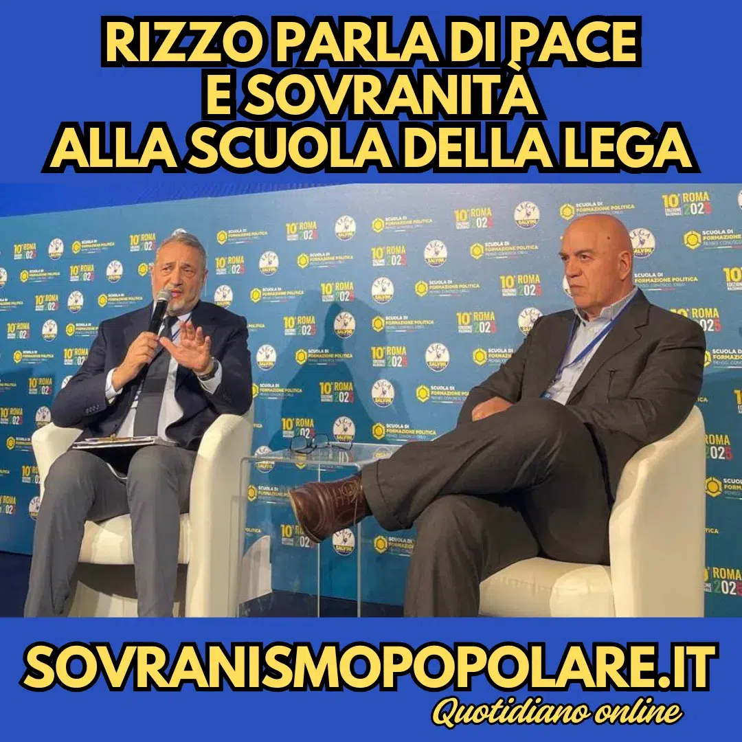 Rizzo parla di Pace e Sovranità alla Scuola della Lega