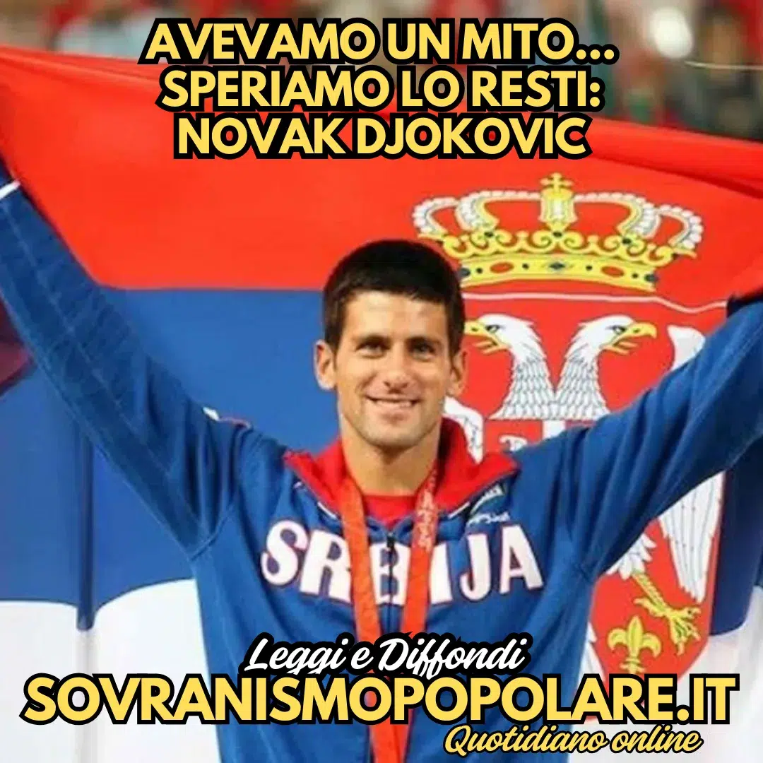 Avevamo un mito… speriamo lo resti: Novak Djokovic