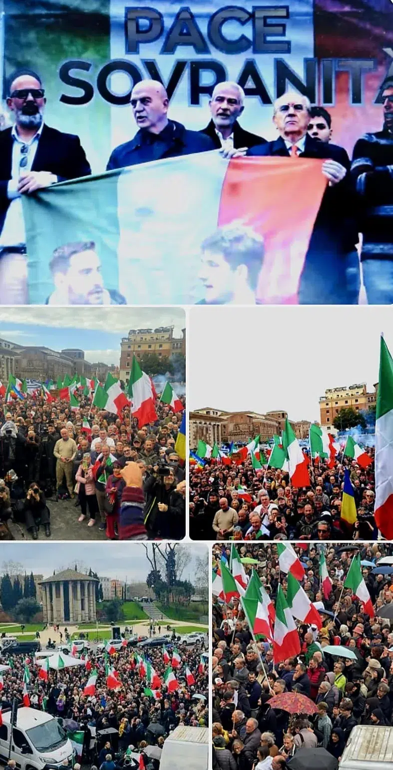 In Piazza col Tricolore.Per la Pace e la Sovranità