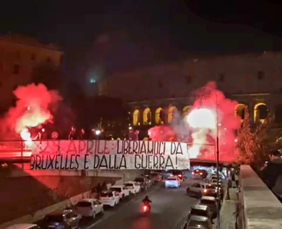 25 APRILE: LIBERIAMOCI DA BRUXELLES E DALLA GUERRA! Nicolas Gabrielli, coordinatore nazionale Gioventù Popolare