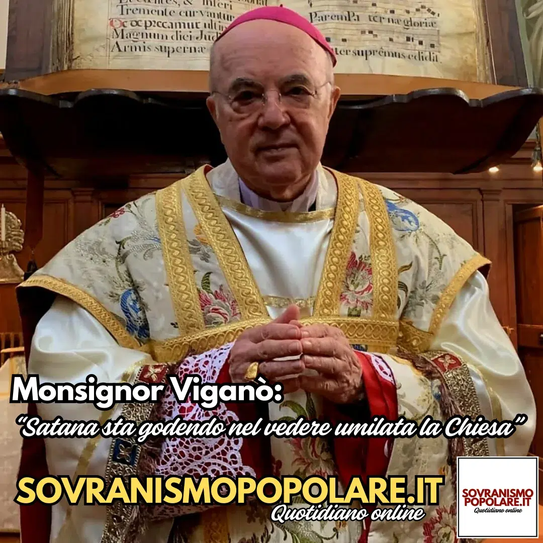 Monsignor Viganò: “Satana sta godendo nel vedere umilata la Chiesa”