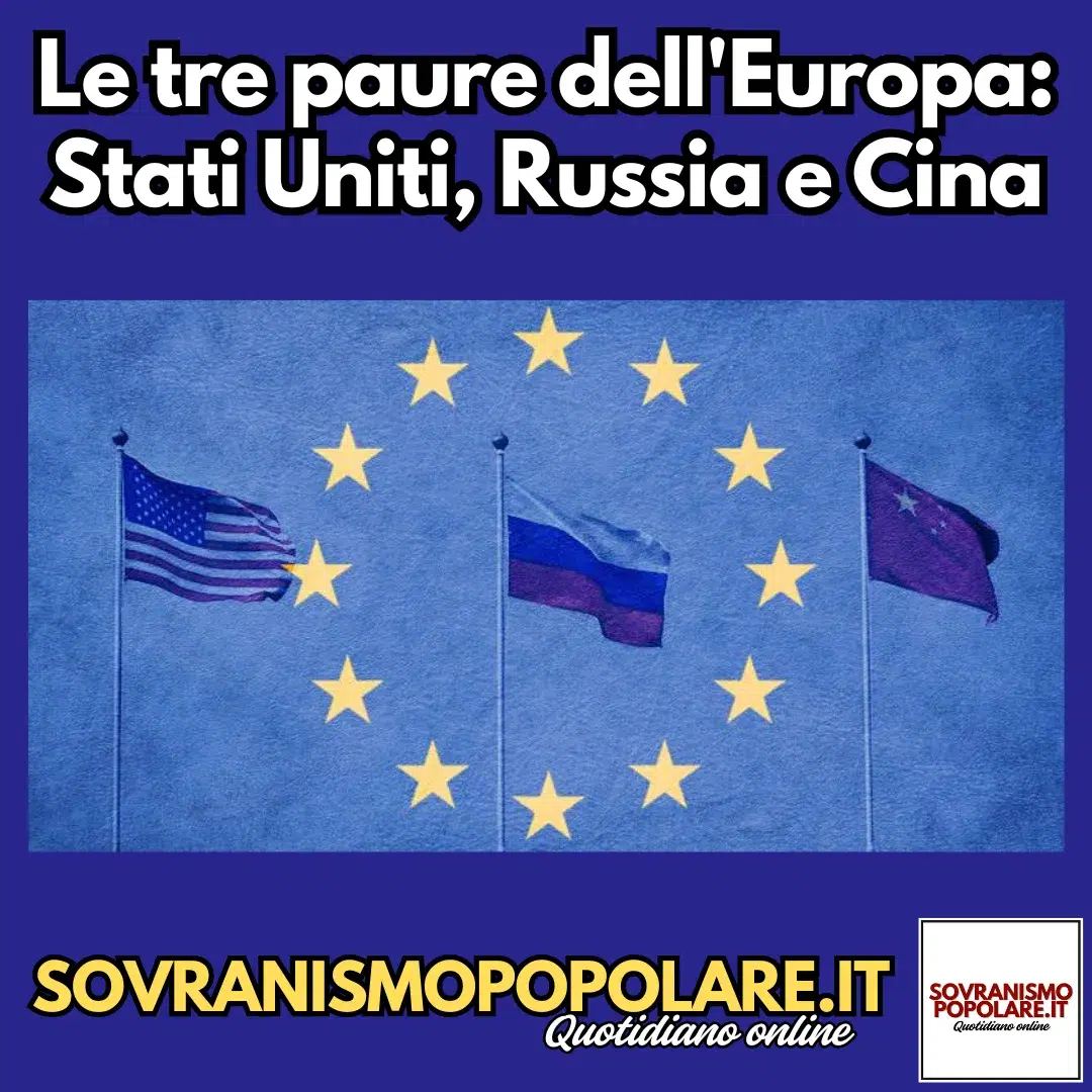 Le tre paure dell'Europa: Stati Uniti, Russia e Cina