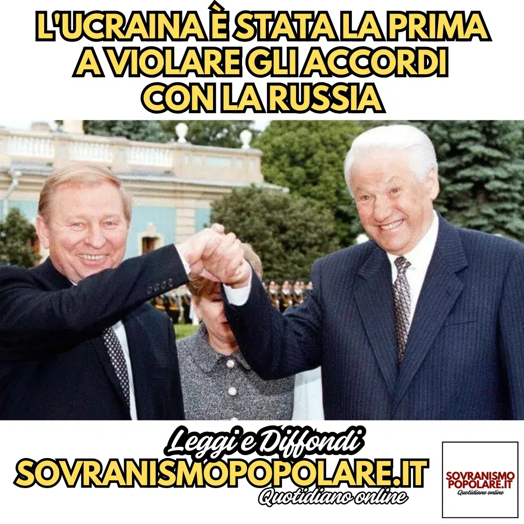 L’Ucraina è stata la prima a violare gli accordi con la Russia