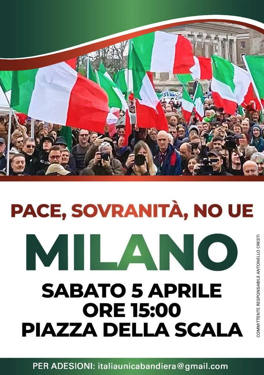 Tricolori contro la guerra! Oggi a Milano