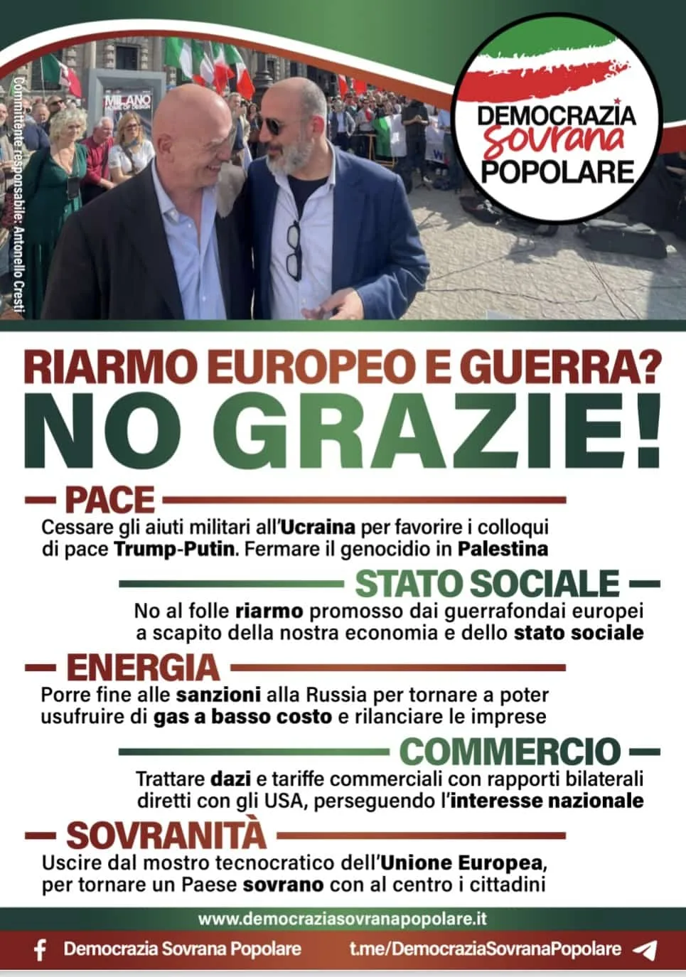 Per una Patria Sovrana e Popolare