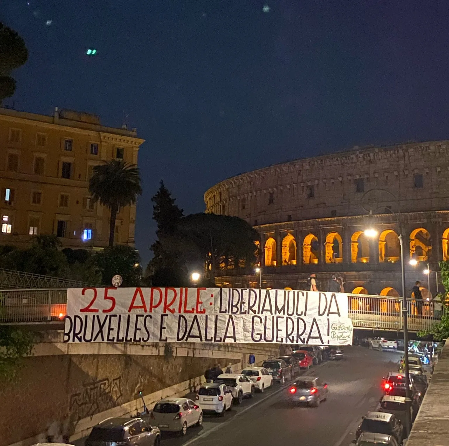 25 APRILE: LIBERIAMOCI DA BRUXELLES E DALLA GUERRA