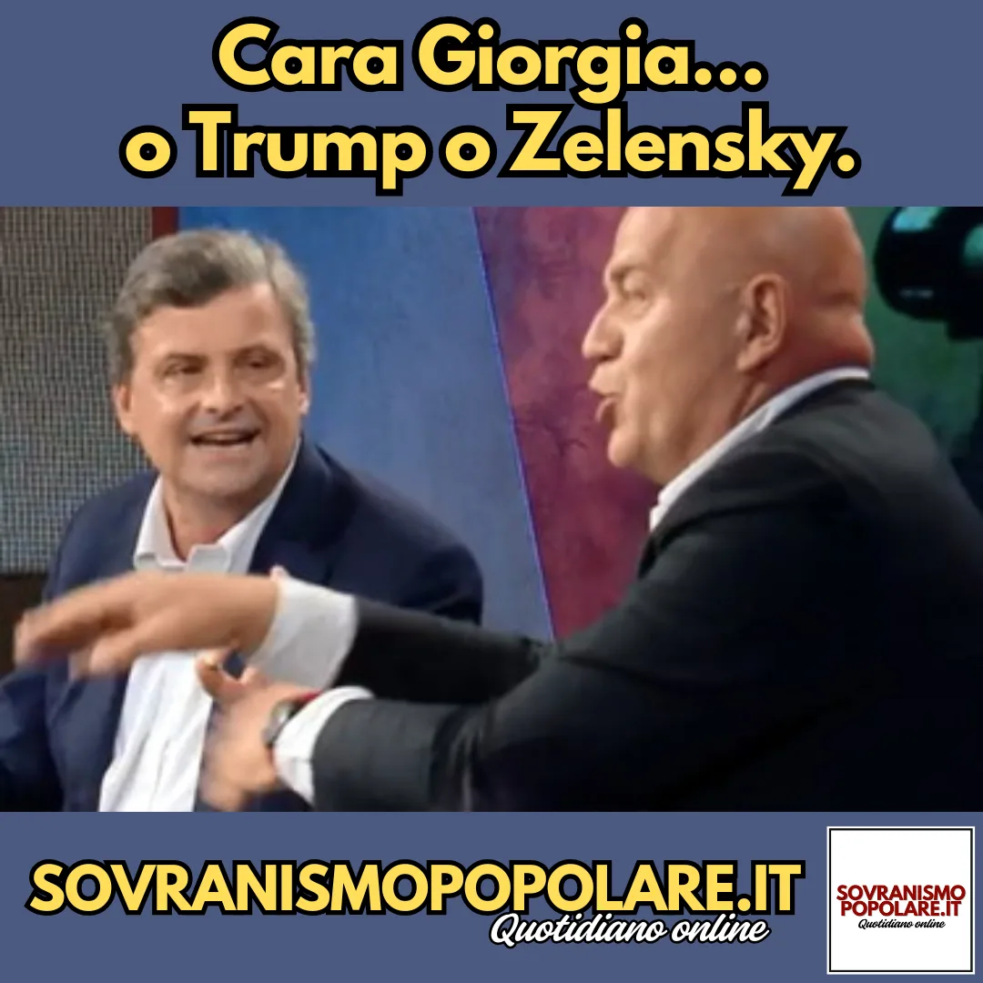 Cara Giorgia… o Trump o Zelensky.