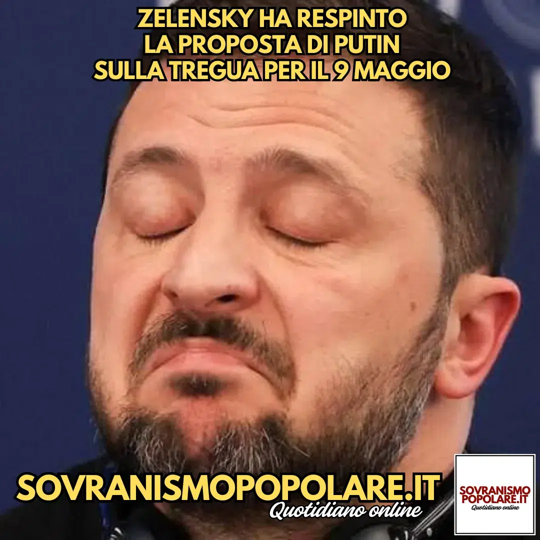 Zelensky ha respinto la proposta di Putin sulla tregua per il 9 maggio